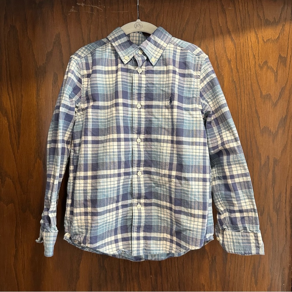Ralph Lauren Kids Blue Plaid Shirt